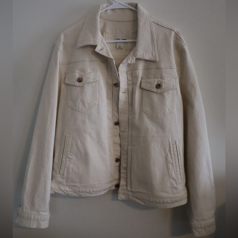 A New Day Women's Cream Jean Jacket